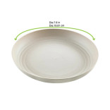 HUSKLY Reusable plate beige husk composite D: 7.8in H: 1.3in - 12 pcs HUSKLY Reusable plate beige husk composite D: 7.8in H: 1.3in - 12 pcs